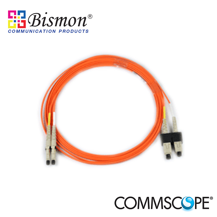 SC-LC-Patch-Cord-Duplex-3-Meters-Multi-Mode-50-125um-Commscope